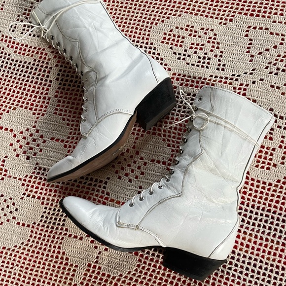 SOLD — Vintage 80s Tall Pointed Toe Roper Boots - Picture 2 of 6